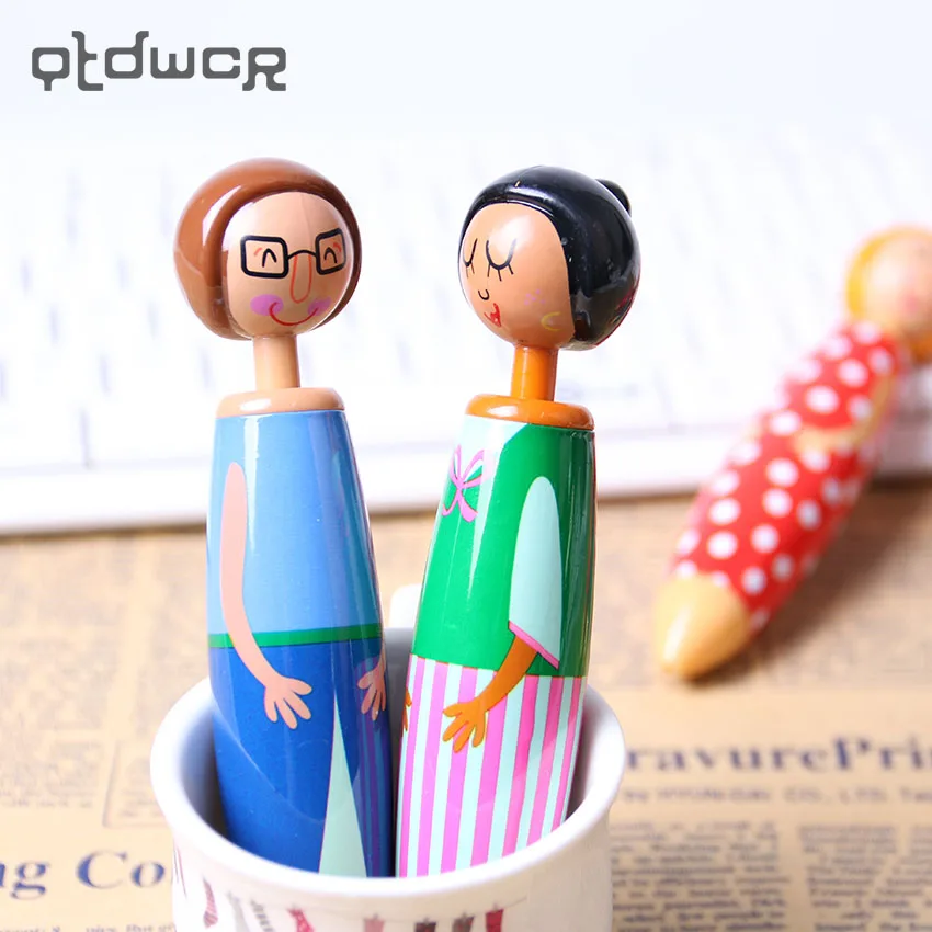 

1PC Cute Fat Little Girl Ballpoint Pen Creative School Office Supply Gift Stationery Supplies