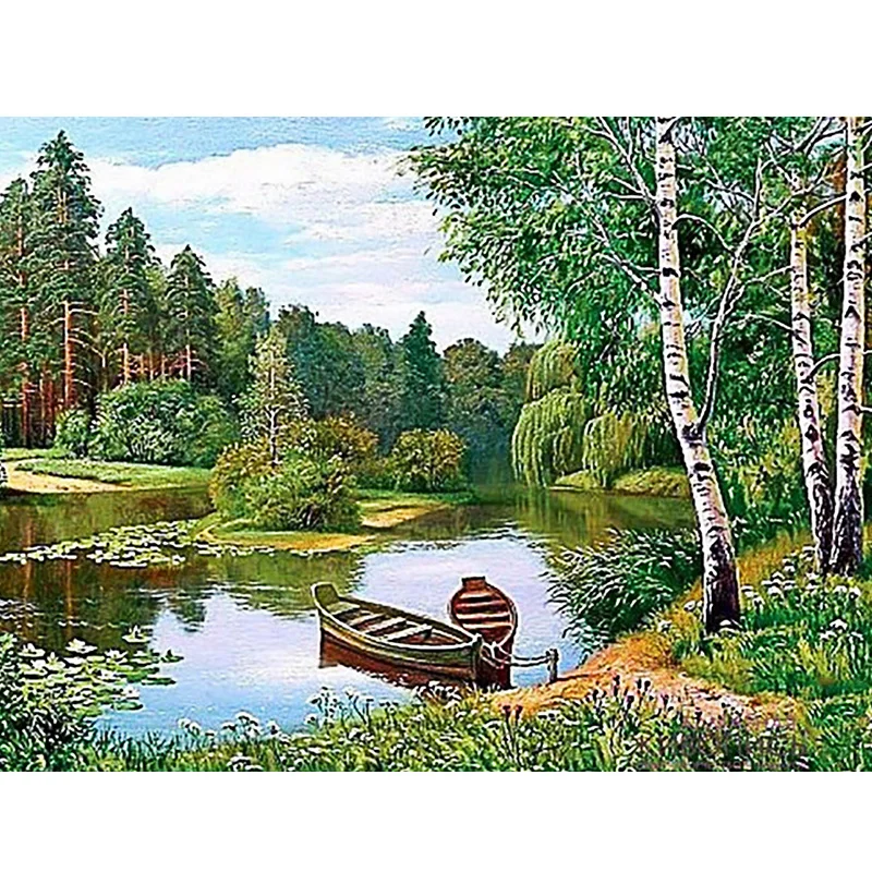 

5D Full Round DIY Diamond Painting Embroidery Cross Stitch Diamond Mosaic Wall Sticker Home Decor