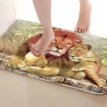 Три льва Стиль открытый Коврики S, забавные Нескользящие Для ванной Коврики, двери Коврики S, входная дверь Коврики s