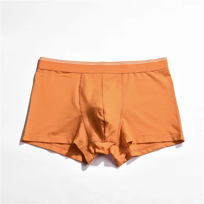 Brand MuLS 3Pcs Lot 6Color Combed Cotton Men Boxers Shorts Breathable Male Underwear Boy Bodysuit Men Under Pant Puls Size S-3XL16
