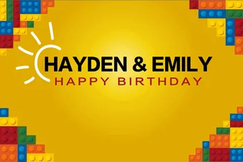 

custom lego themed photography studio background High quality Computer print party backdrop