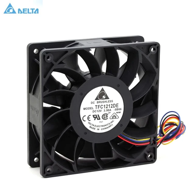 TFC1212DE Delta 120mm DC 12V 5200RPM 252CFM For Bitcoin