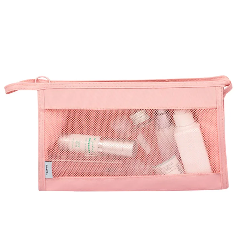 

Square Mesh Oxford Fabric Waterproof Cosmetic Bag Wash Pouch Women's Men's Travel Necessary Stores Cosmetics Accessories Product