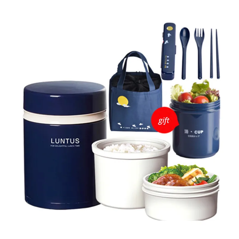 

Japan style bento box plastic lunch boxes with bag creative tableware heat by microwavable