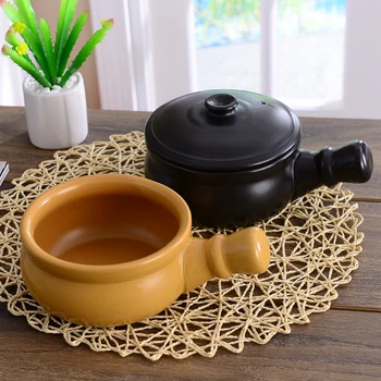 

Japanese small casserole soup porridge milk mini ceramic single handle saucepan hot stew pot rice Chinese herb pan open fire
