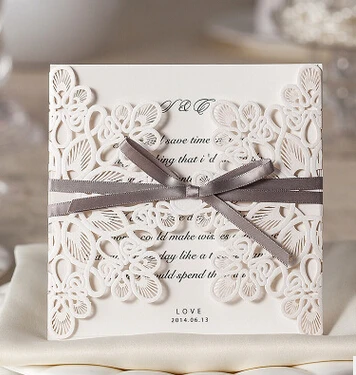 20pcs Wedding Party Invitation Card Decorative Cards 20pcs Wedding Party Invitation Card Decorative Cards Envelope Delicate Carved Pattern Invitations Supply