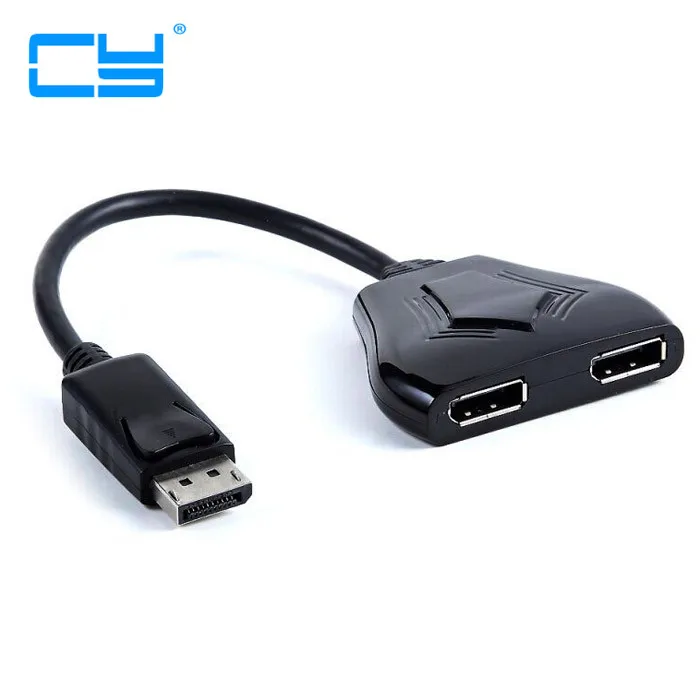 DP a 2 two output DisplayPort distribution amplifier 1 input into the 2 way output dp to double DP connector Signal amplifier