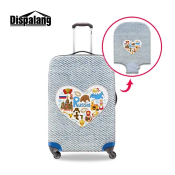 

Dispalang Suitcase Protective Cover Travel Accessories Country Element Elastic Luggage Dust Covers Apply to 18''-30'' Case