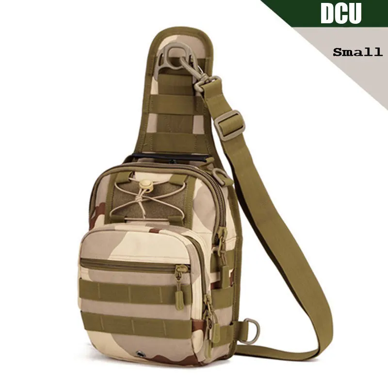 Спортивный, охотничий, рыболовный, военный кошелек, тактический, рюкзак для путешествий, MOLLE, EDC, сумка, сумка, сумки на одно плечо, нейлоновая, болотная, нагрудная сумка - Цвет: Small DCU