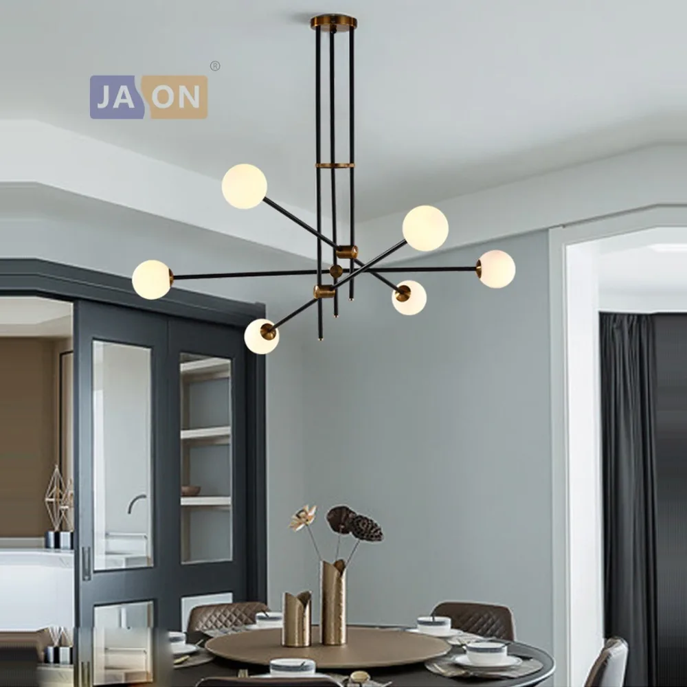 

g9 led Nordic Iron Glass Black White LED Lamp LED Light.Pendant Lights.Pendant Lamp.Pendant light For Foyer Dinning Room