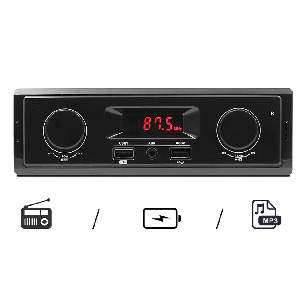 

12V Car MP3 Player Auto Radio Tuner Music Playing AUX Input USB Charging FM Bluetooth Car Radio Vehicle Car MP3 Player