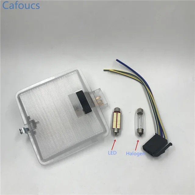 US $13.37 Cafoucs Car LED Dome Reading Light Lamp Interior roof Lights for VW GOLF JETTA MK2 A2 II Passat 32B