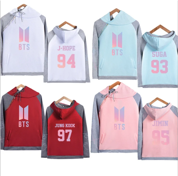 

KPOP hoodies bulletproof youth group around the same paragraph fresh college wind hooded stitching aid clothing