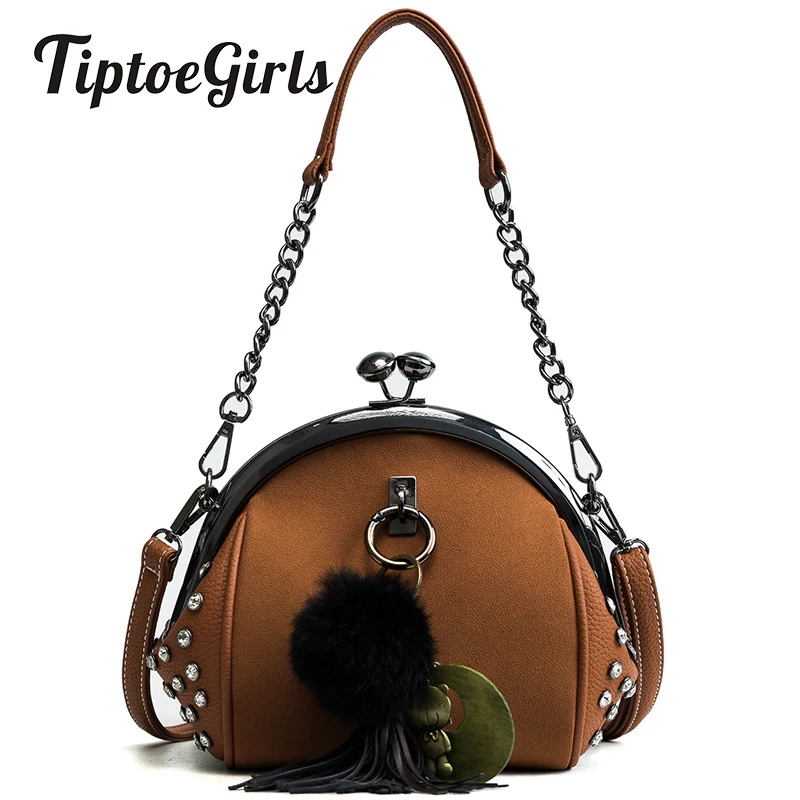 

Korean Version of the New Autumn and Winter Selling Shells Personalized Wild Buckle Bag Fashion Chain Shoulder Messenger Bag