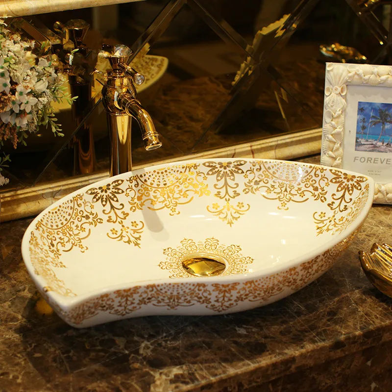 Oval Bathroom Counter Top Wash Basin Cloakroom Hand ...