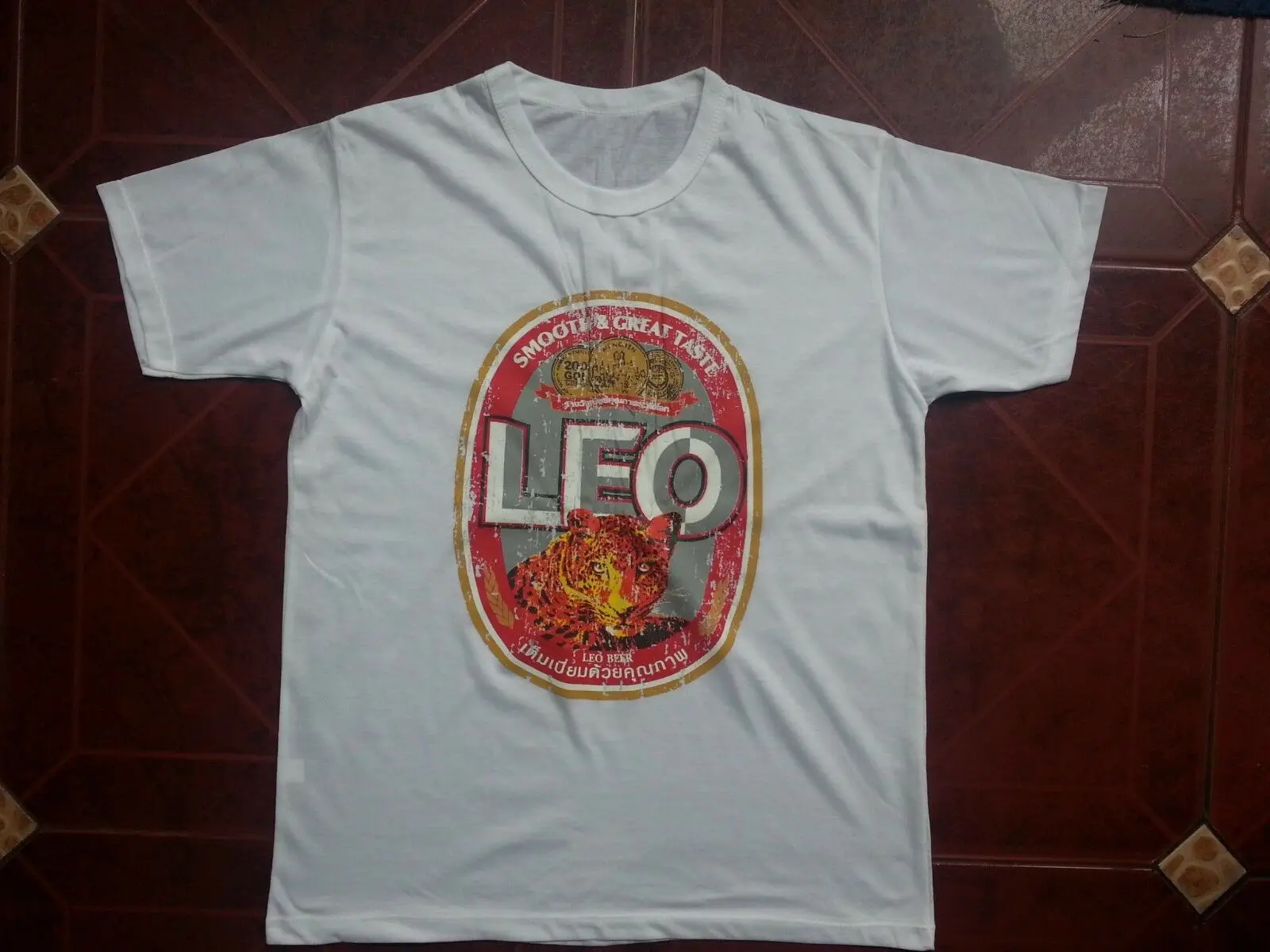 Leo beer Thailand Мужская футболка хлопок популярная лучшая покупка онлайн новая M-L-XL