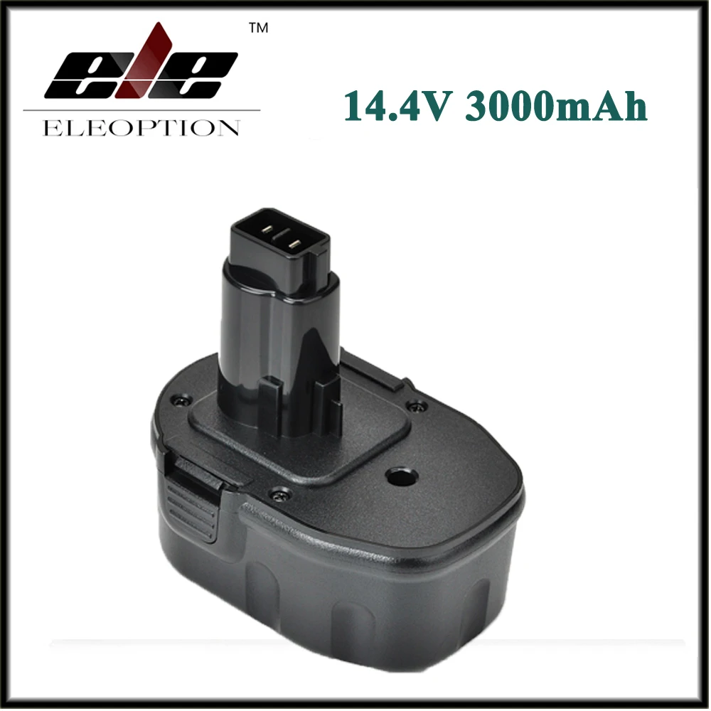 

Eleoption High Capacity 3.0AH 3000mah 14.4V Rechargeable Power Tool Battery For DEWALT DC9091 DW9091 DW9094 14.4 Volt Tools