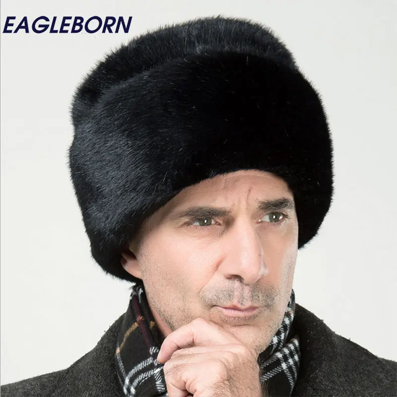 2022 Winter Caps Men Bomber Hats Faux 