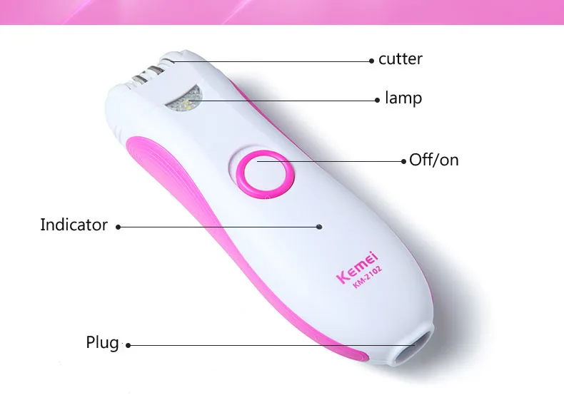 100-240 В kemei перезаряжаемый женский эпилятор, электрический эпилятор для удаления волос, эпилятор, эпилятор для женщин