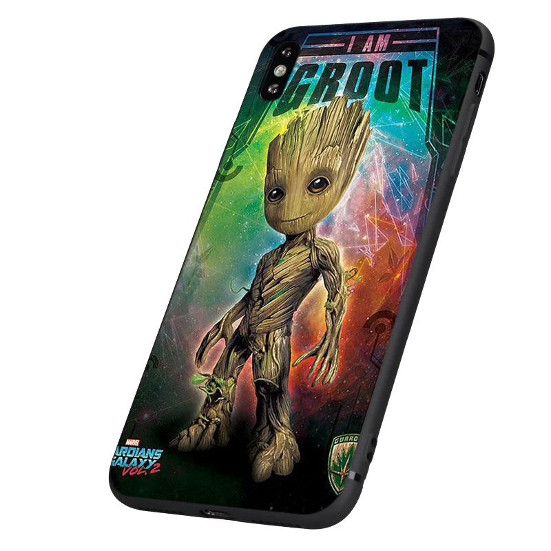 Черный ТПУ чехол для iphone 5 5S se 6 6s 7 8 plus x 10 XR XS MAX силиконовый чехол Marvel мстители капитан Железный человек танос