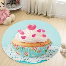 Прекрасное мороженое хлопок конфеты 3D круглый коврик для унитаза гостиная; зал девочек спальня Chiar Rugs украшают ковровое покрытие