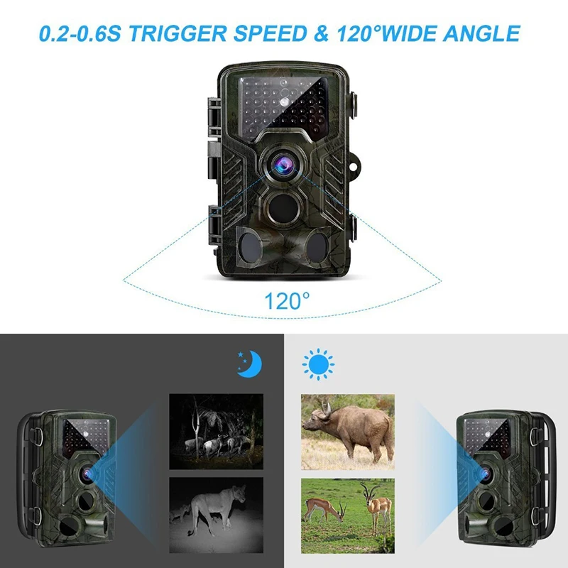 

HC800A Hunting Trail Camera Wilderness Waterproof Full HD 12MP 1080P Video Night Vision Infrared Camera Trap Scout Camera HWC