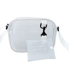 

HIVICKY Korean small clear bags for women to send a mini purse ins matte transparent Messenger women everyday bag sac femme 2018