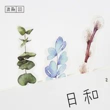 30 шт./упак. различные травы закладки бумажные закладки маркеры рекламные подарочные канцелярские пленки Bookmarks для книжных маркеров