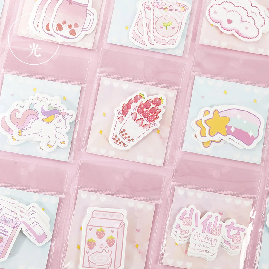 

30Pcs/Lot Cute Girls Generation Series Planner Sticky Notes Memo Pad Sticky Note Non-Adhesive Torn Pocket Book Collage