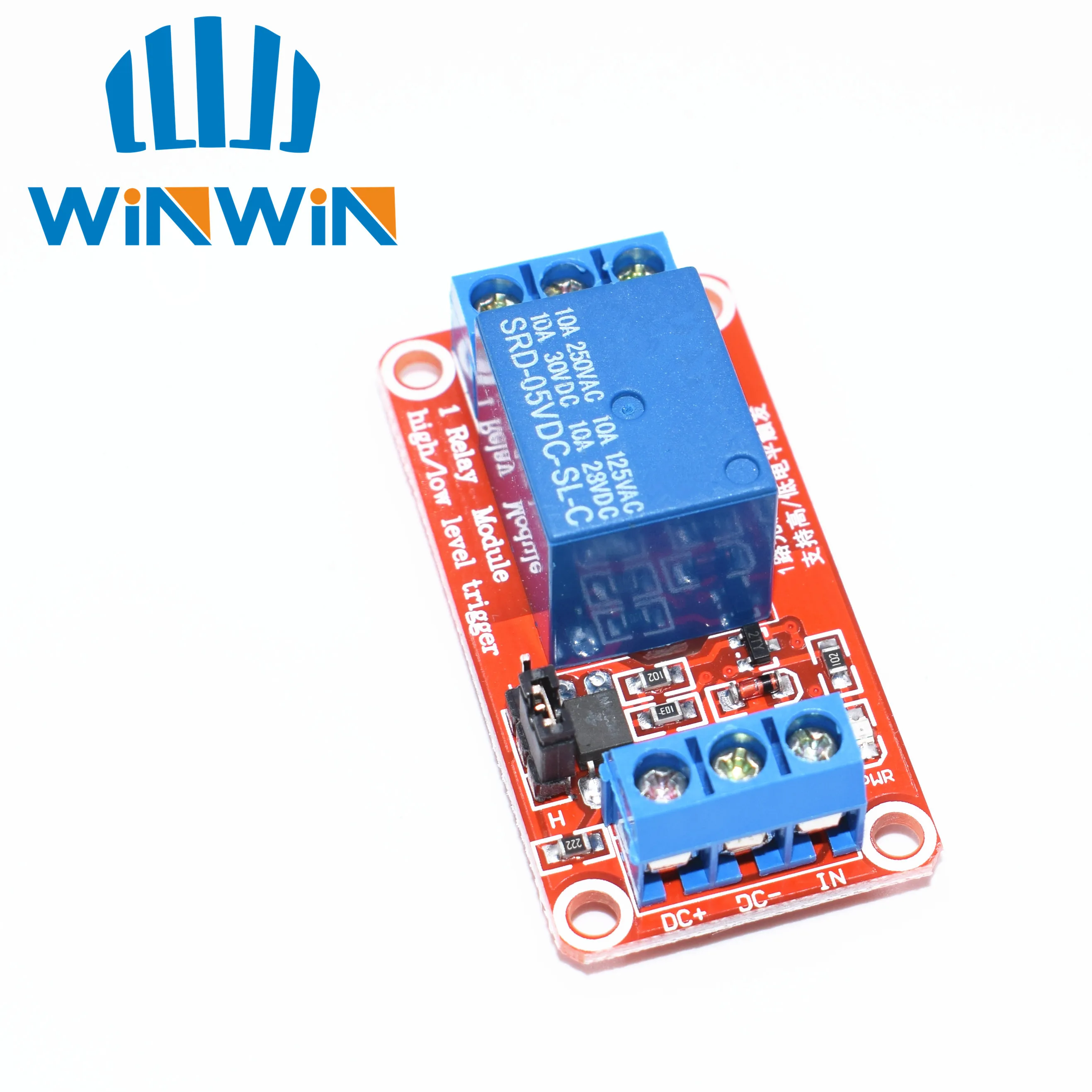 

red 5V One 1 Channel Relay Module Board Shield with optocoupler Support High and Low Level Trigger 1 Channel 5V Relay Module