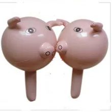 10 шт./лот надувные игрушки животных для детей от двух до восьми игрушки надувная свинья молоток надувная палка для детей игрушки оптом