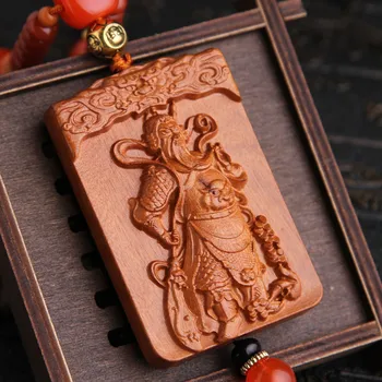 

(3pcs)Hot - selling boutique car trailer station guan gong high - grade agate plane rear-view mirror hang a small gift.