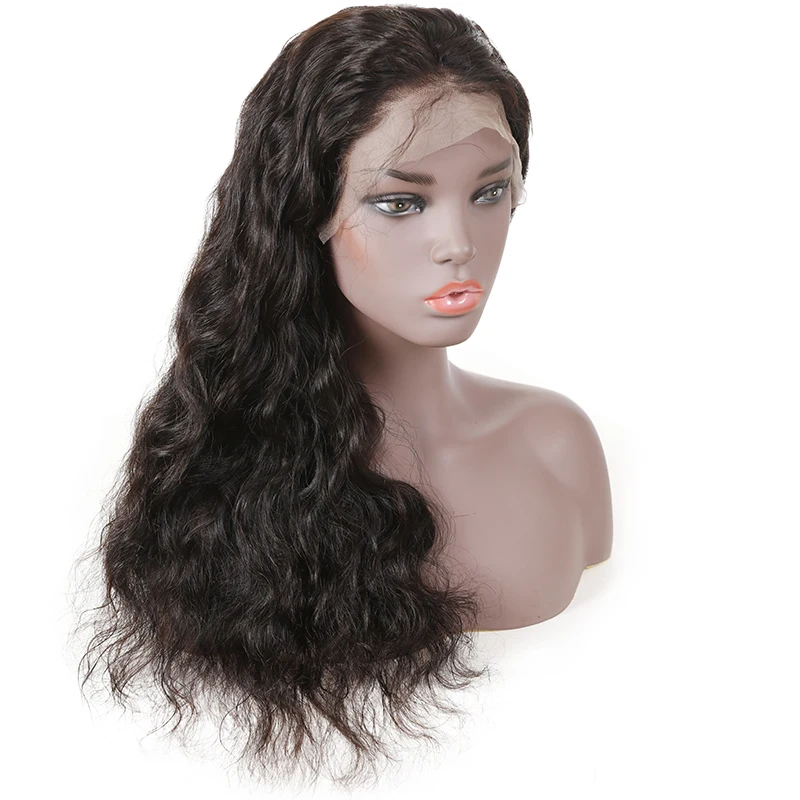 13x6 человеческие волосы на кружеве парики 130% 150% 180% плотность предварительно сорвал волнистые бразильские волосы Remy натуральный цвет 613 блонд 1B черный