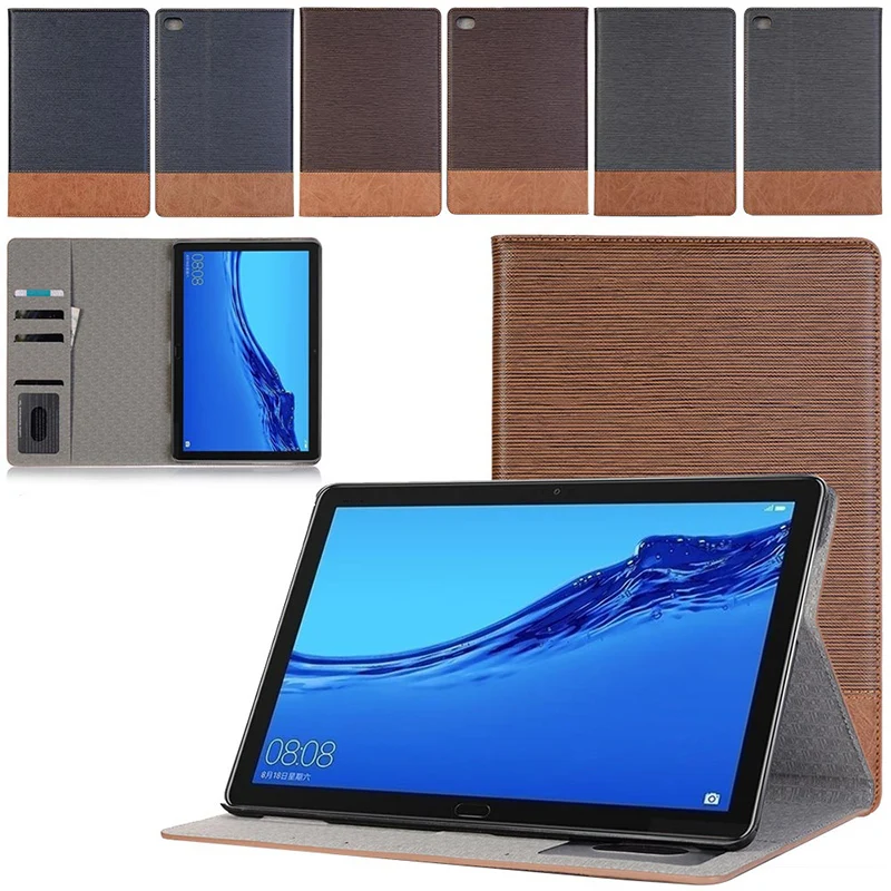 Чехол для Huawei Mediapad M5 Lite 10 1 дюймов BAH2 W19/L09/W09 из искусственной кожи с деревянным