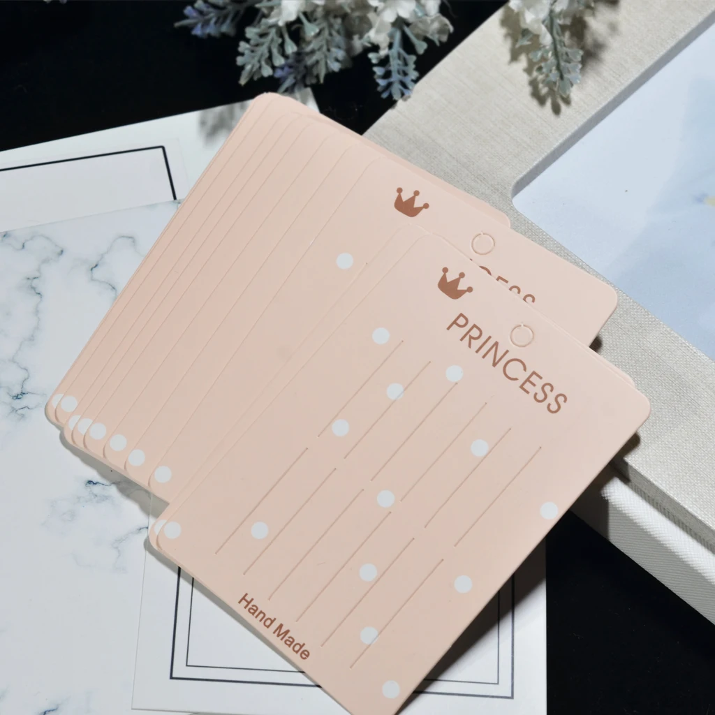 20pcs Hair Clip Card Paper Jewelry Display Cards Paper Cardboard Hair Accessory Cards Blank Hairpin Hair Band Packaging Cards