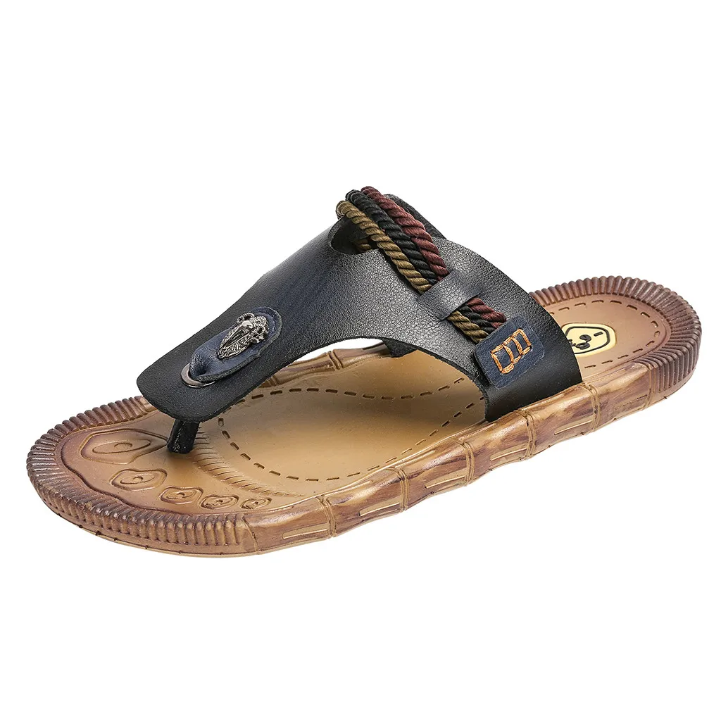 

SAGACE New Arrival Summer Men Flip Flops High Quality Beach Sandals Non-slip Mens Slippers Soft Sandal Casual Indoor Shoes