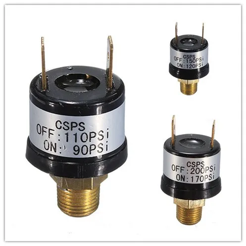 

New 12V 3.5A Horn Compressor Air Pressure Switch Rated 90/110 120/150 170/200 PSI