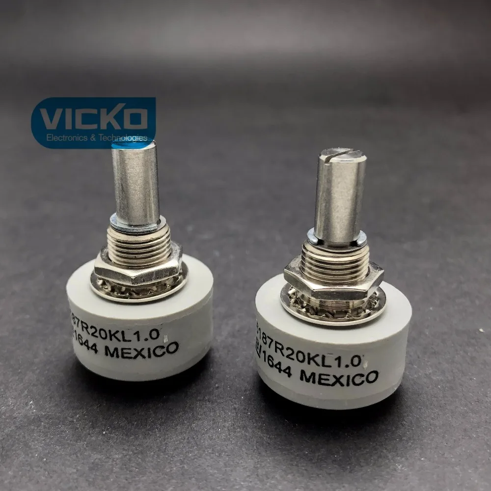

[VK] Conductive plastic BI potentiometer 360 degrees without limit 6187R 6187R20KL1.0 6187R20K 1k 5k 10K 2K 20K original switch