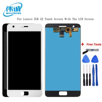 

WEICHENG Top Quality For Lenovo ZUK Z2 LCD Display With Touch Screen Digitizer Assembly With frame Black And White Color