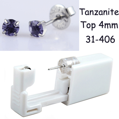 Disposable Sterilized Safety Nose Ear Piercing Unit Cartilage Tragus Helix Piercing Gun Tool Kit Build In Ear Studs Earring