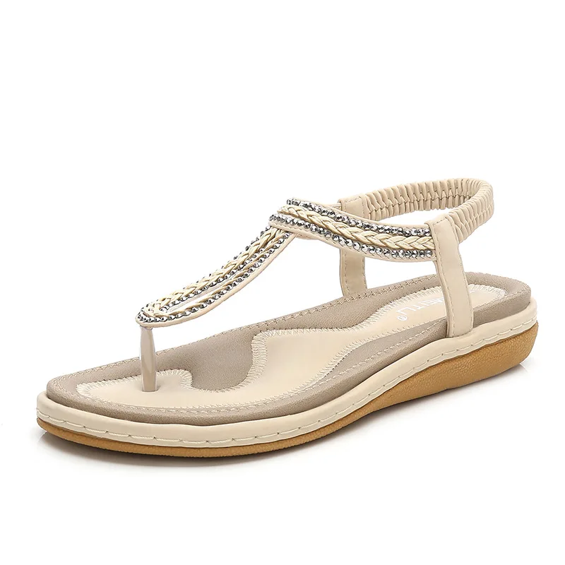 

New Women Sandal Flat Heel Sandalias Femininas Summer Casual Single Shoes Woman Soft Bottom Slippers Sandals Size 35-42 996