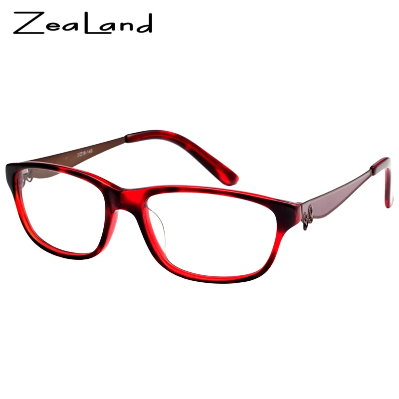 zealand 2017 Hot Plastic Frame Eyewear High Quality Reading Glasses Women red Aspheric