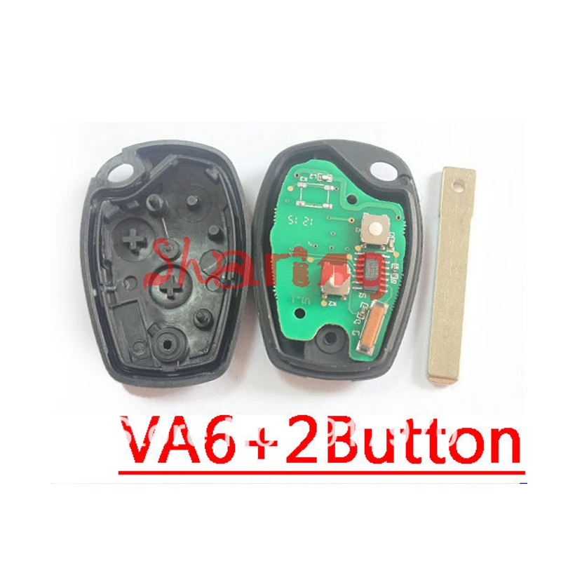 2 кнопочный дистанционный ключ для Renault Kangoo Megane Laguna PCF7946 / PCF7947 Chip 433MHZ VA6 Blade|key for|key for