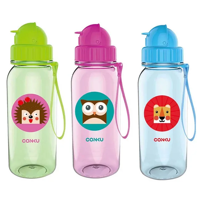 Baby Water Feeding Bottle Kid Bottles With Straw Child Drinking Bottle