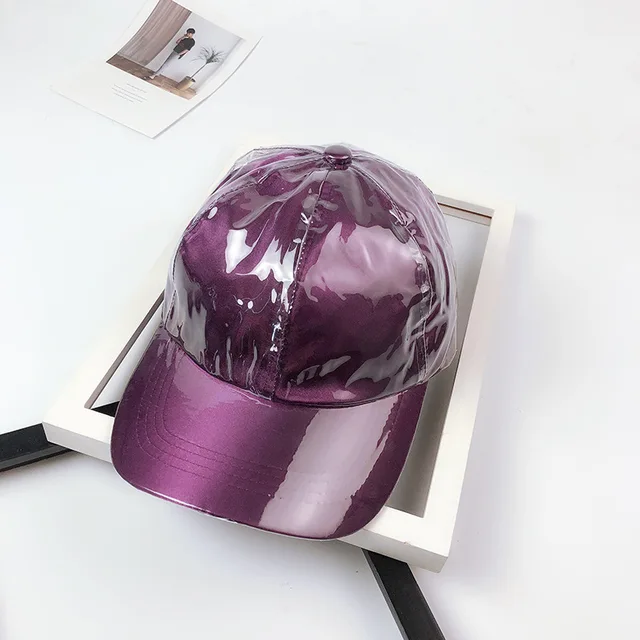Ansparent PVC Plastic Double Deck Baseball Cap Men and Women Street