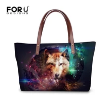 FORUDESIGNS Frauen Umhängetaschen Tumblr Mürrische Katze Galaxy Raum Mode frauen Handtaschen Damen Top-griff Weibliche Beiläufige Beutel