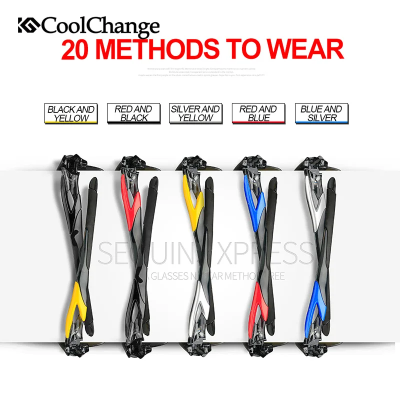 CoolChange يستقطب الدراجات نظارات الدراجة نظارات شمس رياضية لركوب الدراجات في الأماكن المفتوحة للرجال النساء نظارات نظارات 5 عدسة قصر النظر إطار CoolChange يستقطب الدراجات نظارات الدراجة نظارات شمس رياضية لركوب الدراجات في الأماكن المفتوحة للرجال النساء نظارات نظارات 5 عدسة قصر النظر إطار