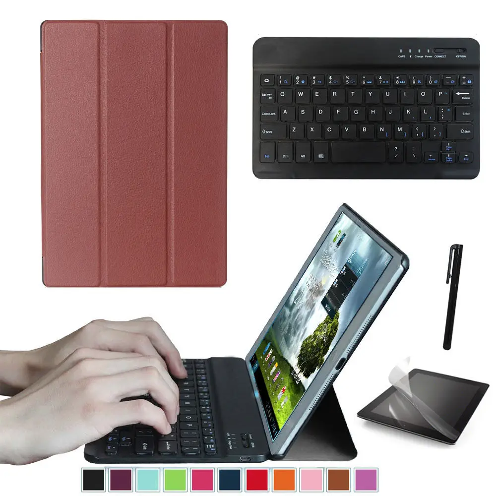Набор аксессуаров для samsung Galaxy Tab A 8,0 SM-T385 SM-T380-умный чехол+ Bluetooth клавиатура+ Защитная пленка+ стилус - Цвет: NO TOUCHPAD