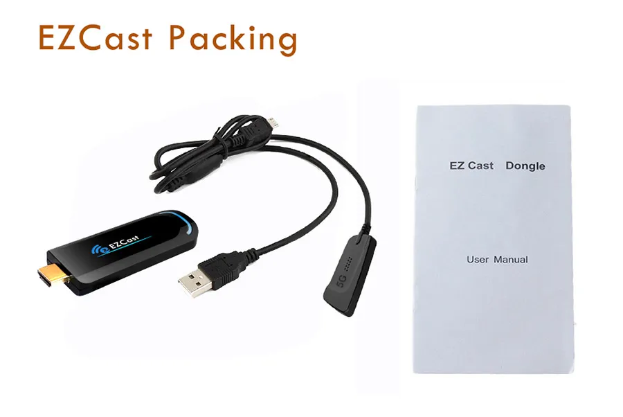 Ezcast 2,4G 5G Смарт ТВ палка беспроводной WiFi ключ Дисплей приемник HDMI 1080P Airplay Miracast для IOS Android