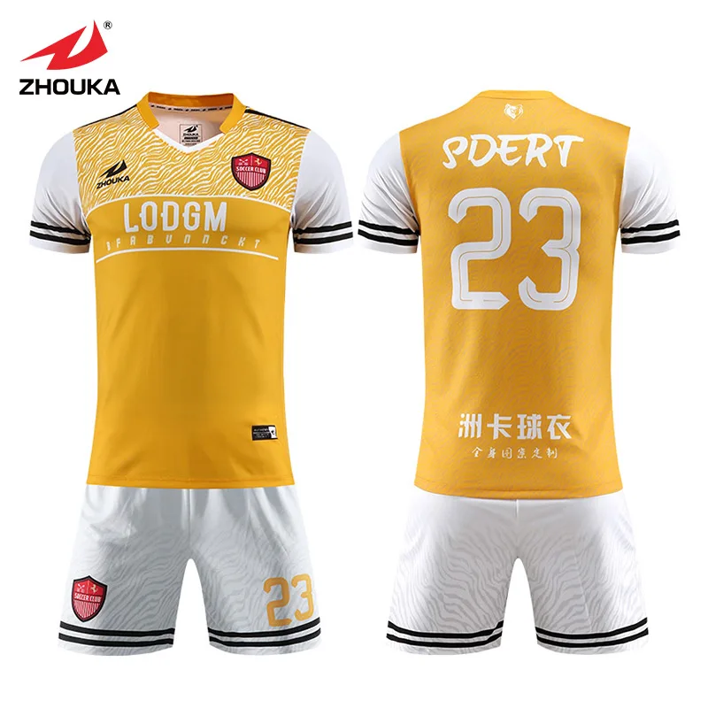 Men's Brand Football uniforms Soccer Jerseys 100 Polyester Sublimation